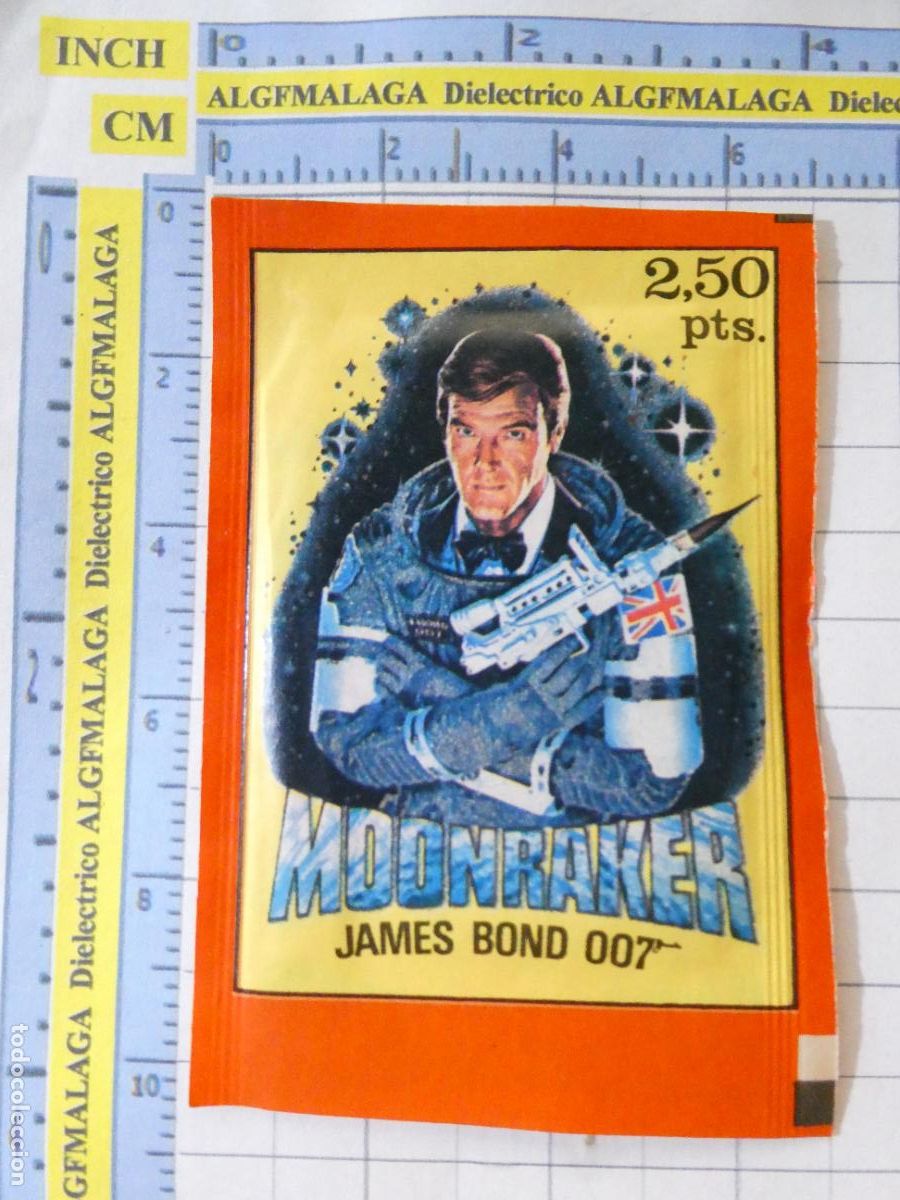 Coleccionismo Cromos antiguos: SOBRE VAC&Iacute;O. CROMOS CROMITOS PEL&Iacute;CULA MOONRAKER JAMES BOND 007 ROGER MOORE.