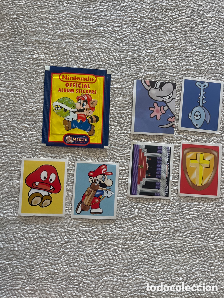 Sammeln alte Sammelbilder: Sobre cromos Nintendo Official 1992 Merlin