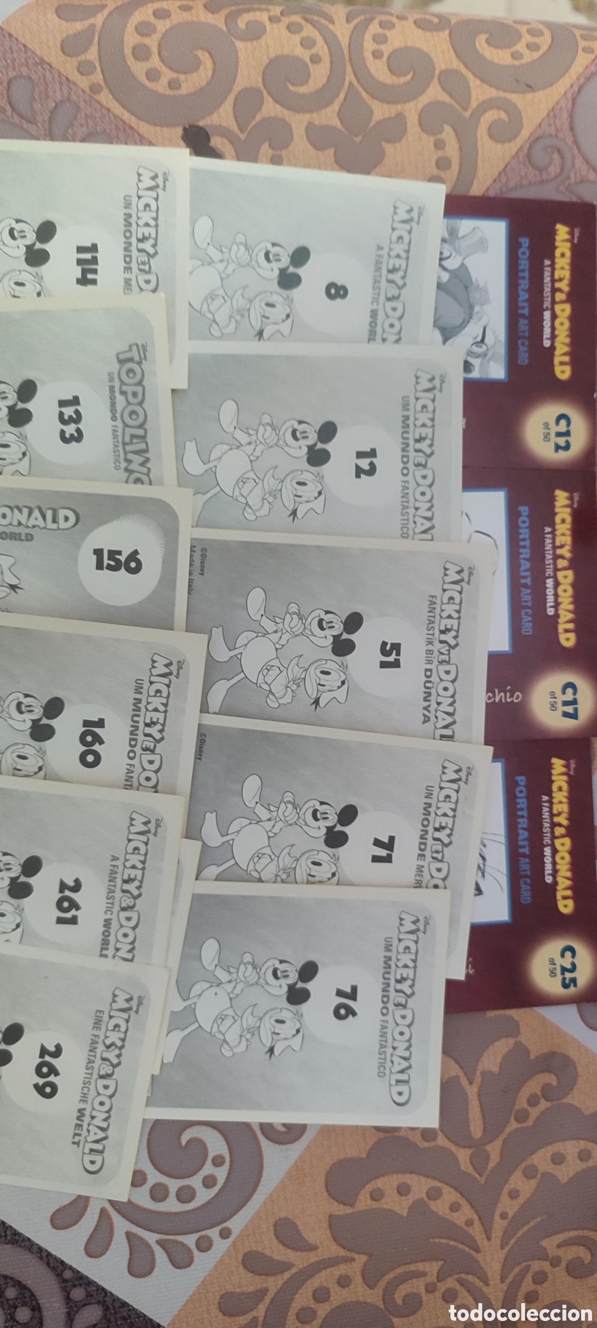 Coleccionismo Cromos antiguos: Cromos Mickey and Donald