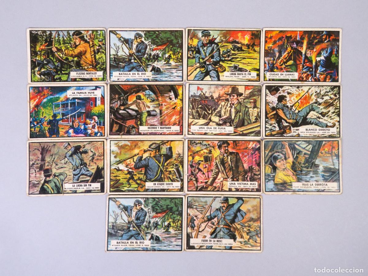 Coleccionismo Cromos antiguos: 12 cromos Civil War News Topps 1968 ver n&uacute;meros descripci&oacute;n sueltos 2 &euro;