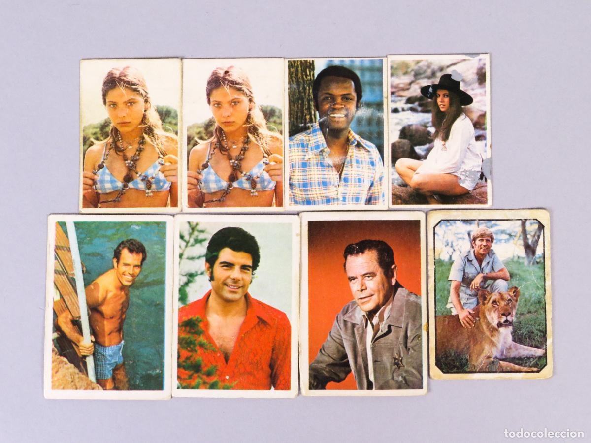 Coleccionismo Cromos antiguos: 8 cromos Figuras Famosos y Fans &aacute;lbum 1975 y 1976 ver n&uacute;meros descripci&oacute;n