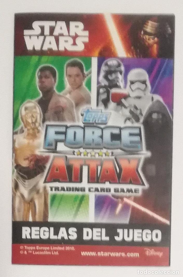 Coleccionismo Cromos antiguos: Star Wars: Force Attax, Topps - Reglas del juego