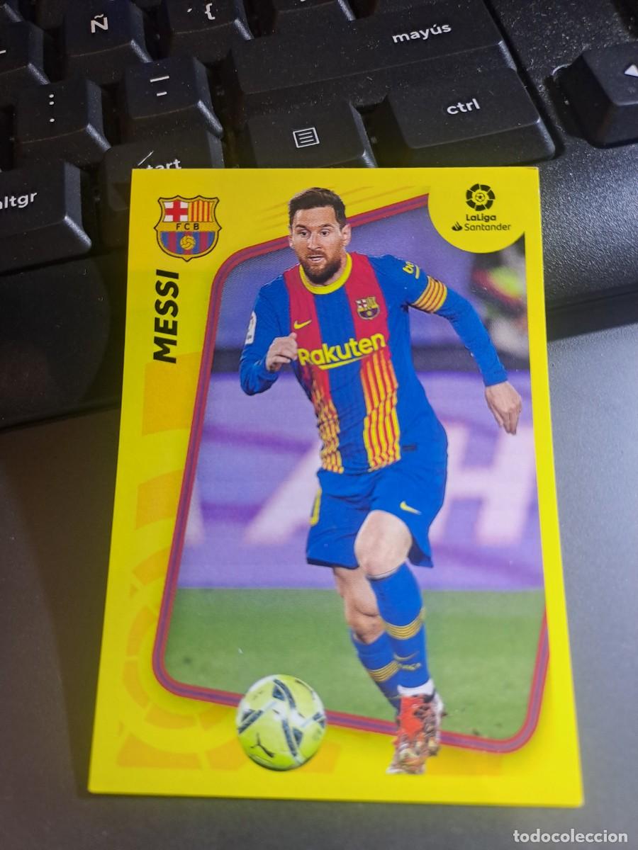 Coleccionismo Cromos antiguos: CROMO MESSI 3 BARCELONA LIGA 2021 2022 21 22 ESTE PANINI NUNCA PEGADO