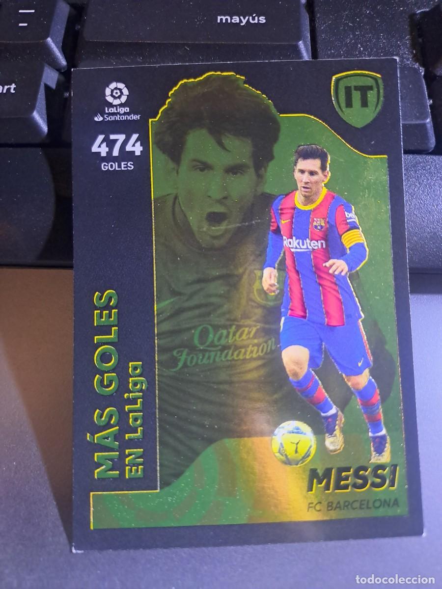 Coleccionismo Cromos antiguos: CROMO MESSI 3 LA ISLA DEL TESORO 3 MAS GOLES BARCELONA LIGA 2021 2022 21 22 ESTE PANINI NUNCA PEGADO