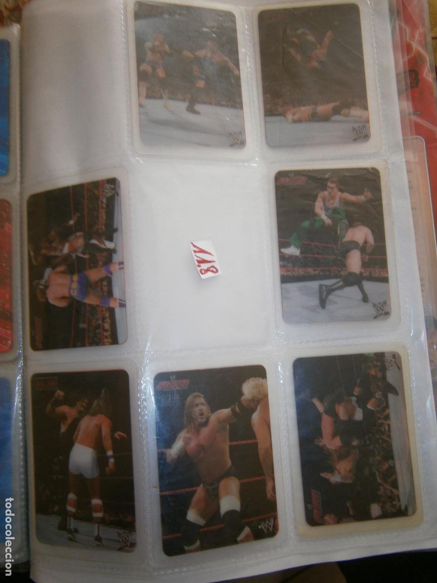 Coleccionismo Cromos antiguos: ANTIGUO LOTE DE CROMOS COLECCION LUCHA LIBRE WWE