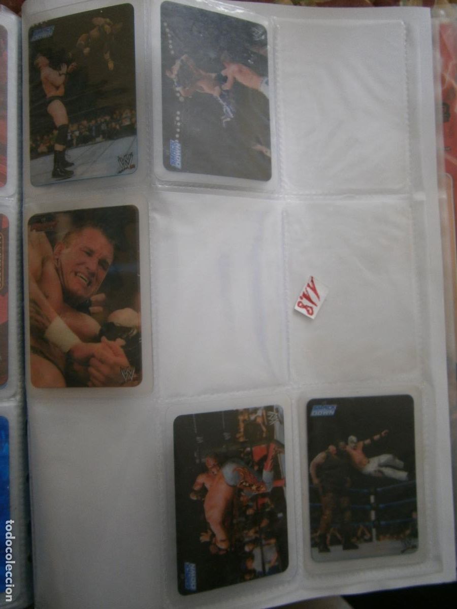 Coleccionismo Cromos antiguos: ANTIGUO LOTE DE CROMOS COLECCION LUCHA LIBRE WWE