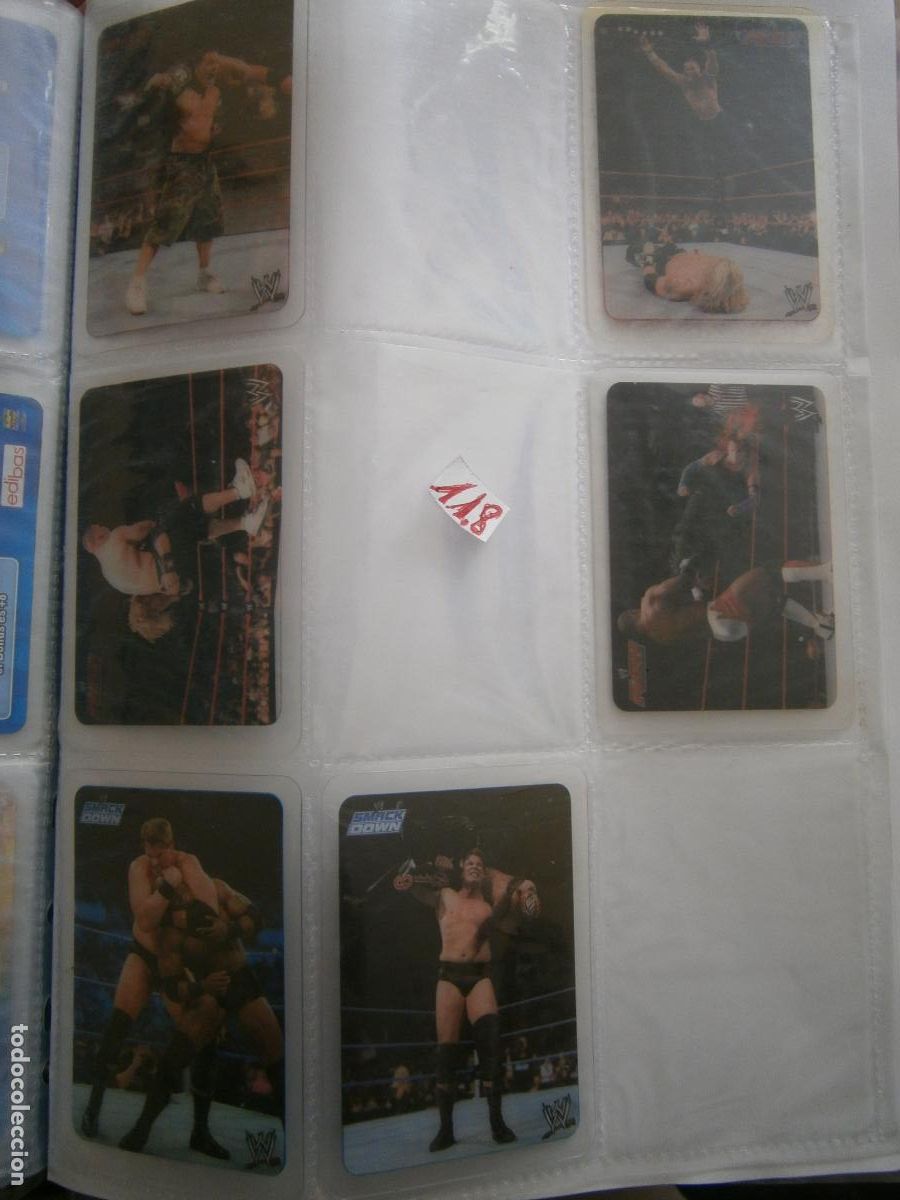 Coleccionismo Cromos antiguos: ANTIGUO LOTE DE CROMOS COLECCION LUCHA LIBRE WWE