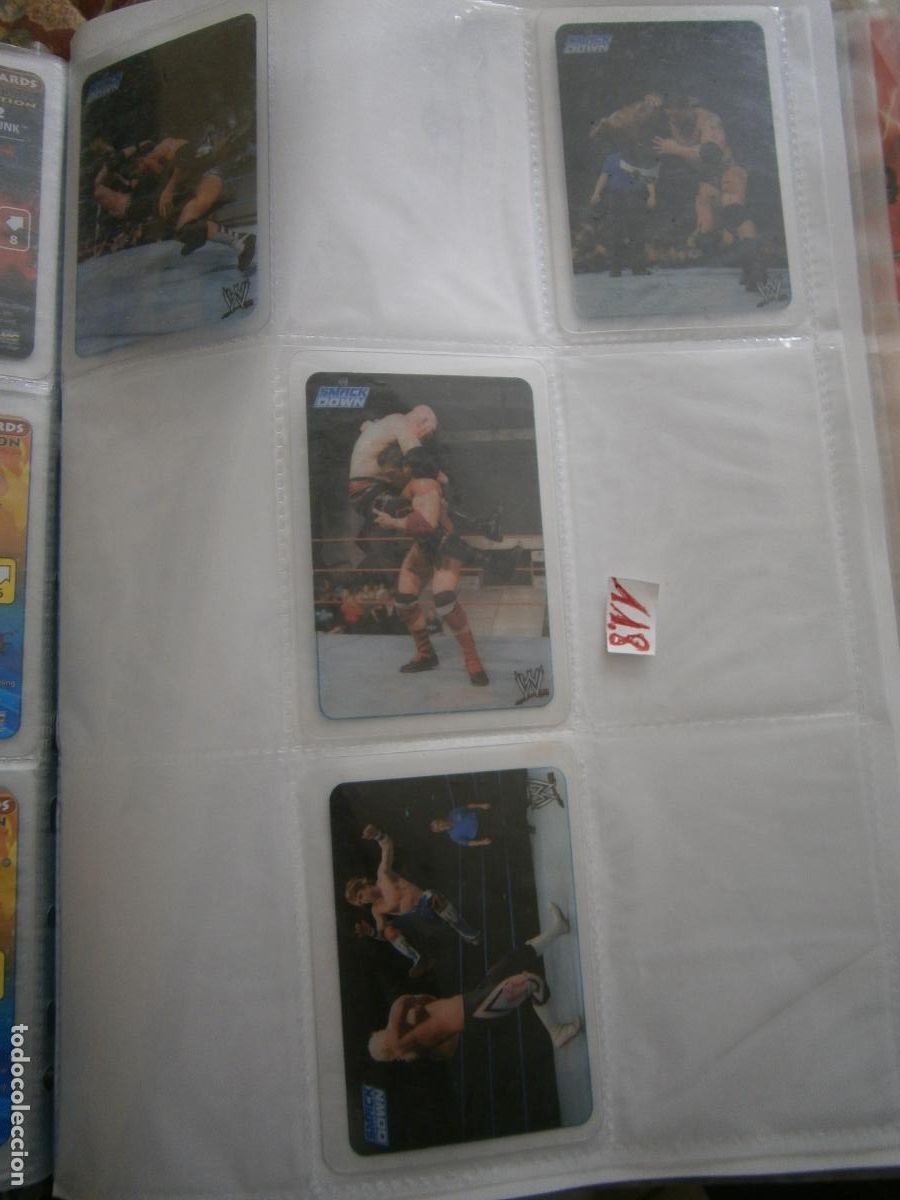 Coleccionismo Cromos antiguos: ANTIGUO LOTE DE CROMOS COLECCION LUCHA LIBRE WWE