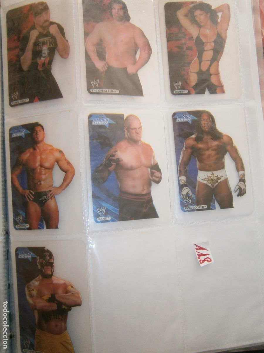 Coleccionismo Cromos antiguos: ANTIGUO LOTE DE CROMOS COLECCION LUCHA LIBRE WWE