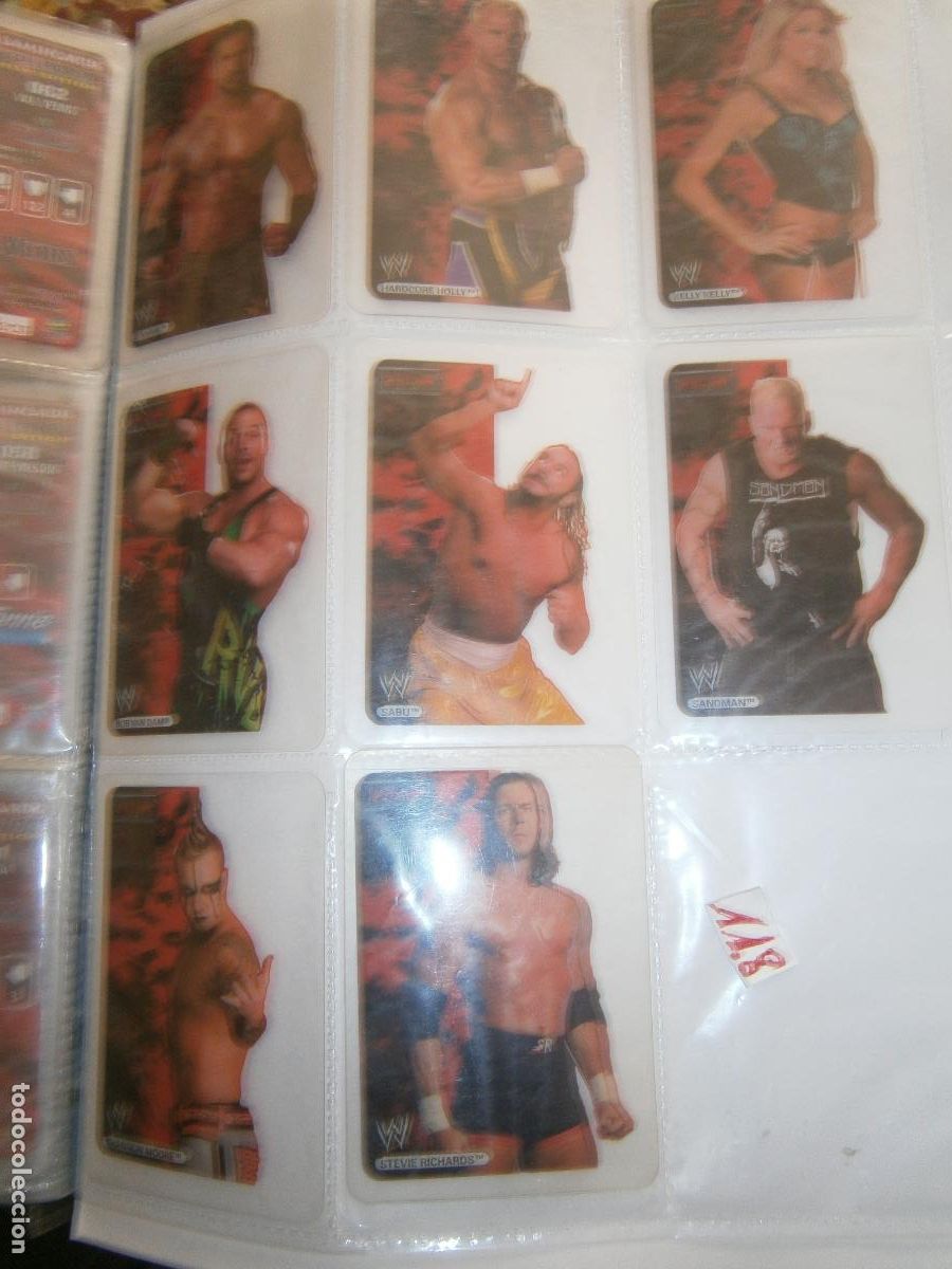 Coleccionismo Cromos antiguos: ANTIGUO LOTE DE CROMOS COLECCION LUCHA LIBRE WWE
