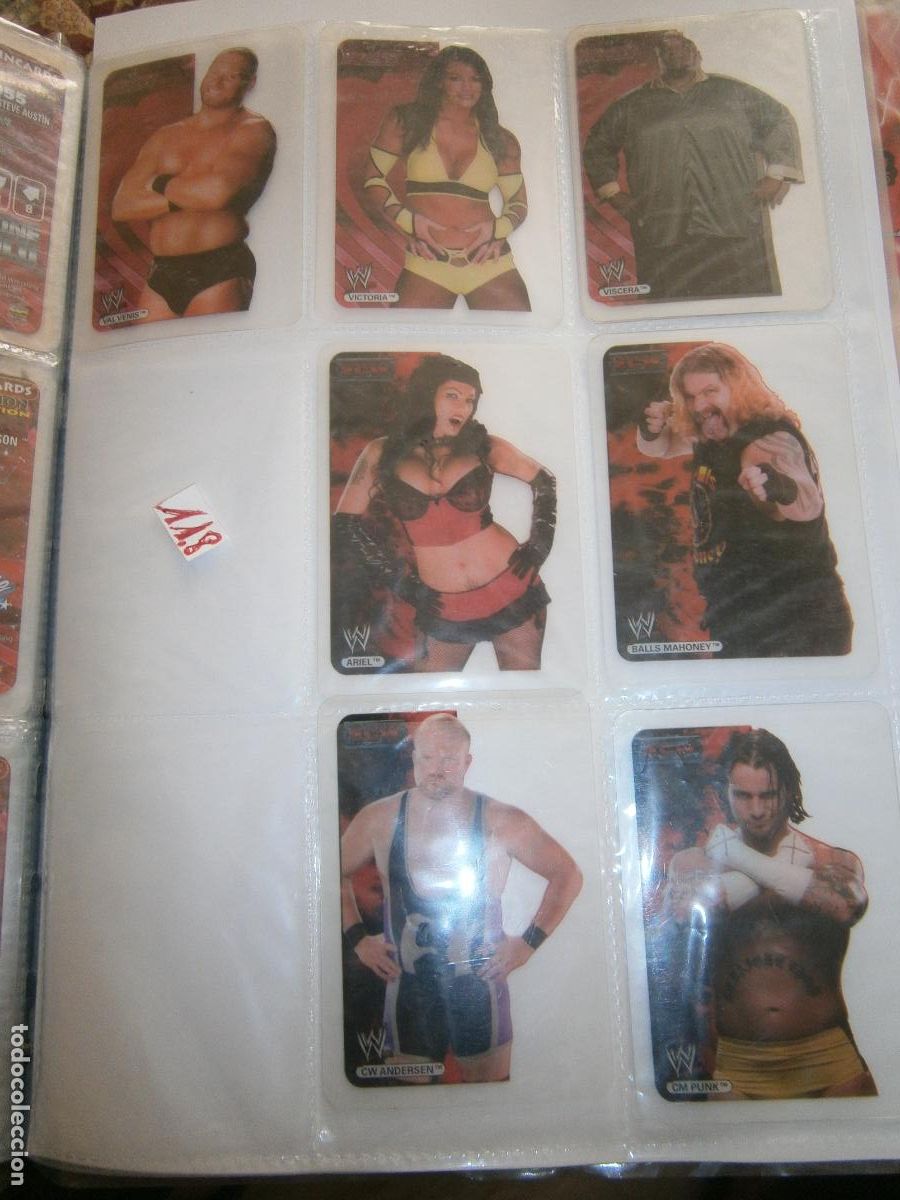 Coleccionismo Cromos antiguos: ANTIGUO LOTE DE CROMOS COLECCION LUCHA LIBRE WWE