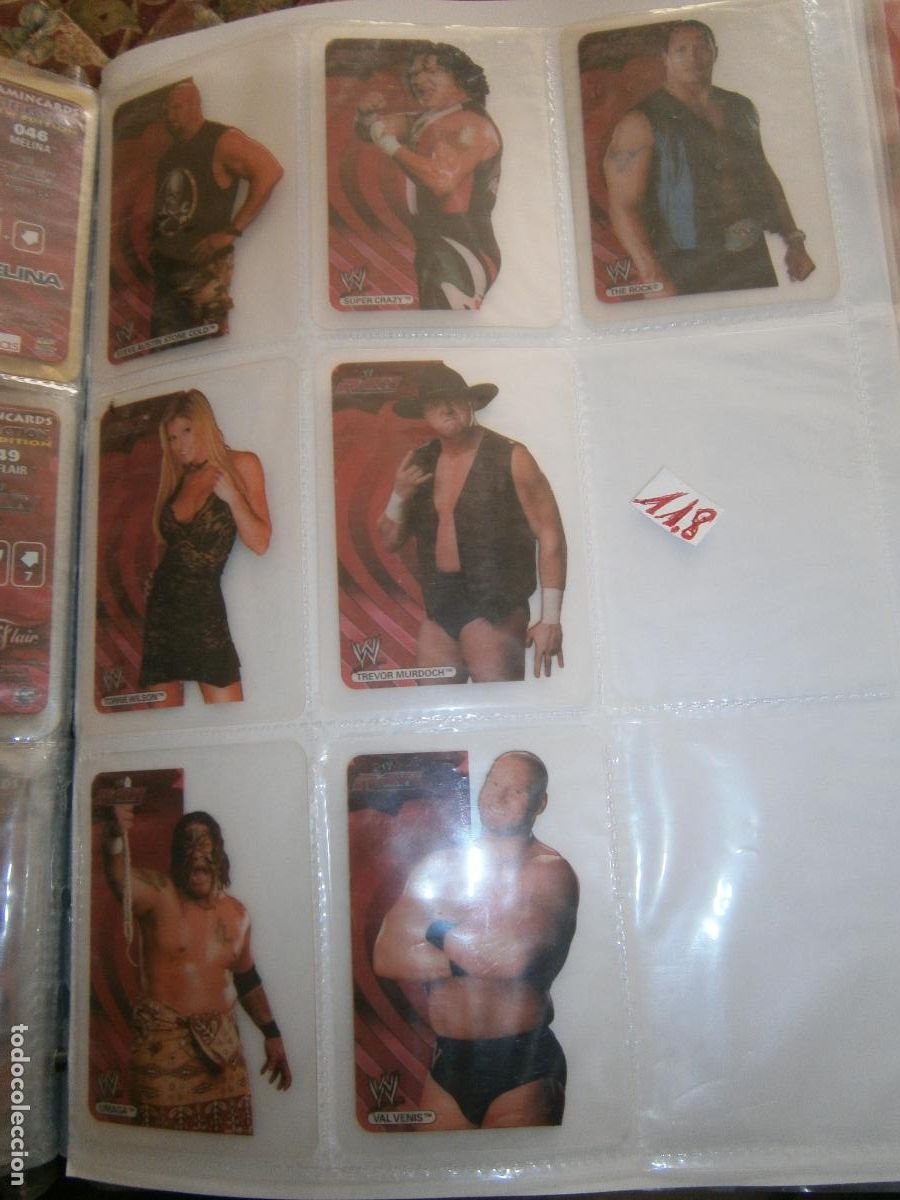 Coleccionismo Cromos antiguos: ANTIGUO LOTE DE CROMOS COLECCION LUCHA LIBRE WWE