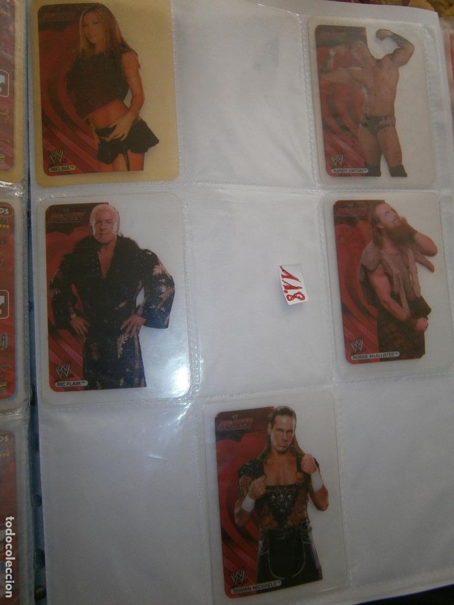 Coleccionismo Cromos antiguos: ANTIGUO LOTE DE CROMOS COLECCION LUCHA LIBRE WWE