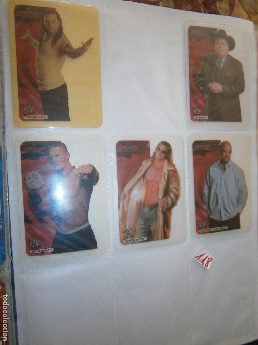 Coleccionismo Cromos antiguos: ANTIGUO LOTE DE CROMOS COLECCION LUCHA LIBRE WWE