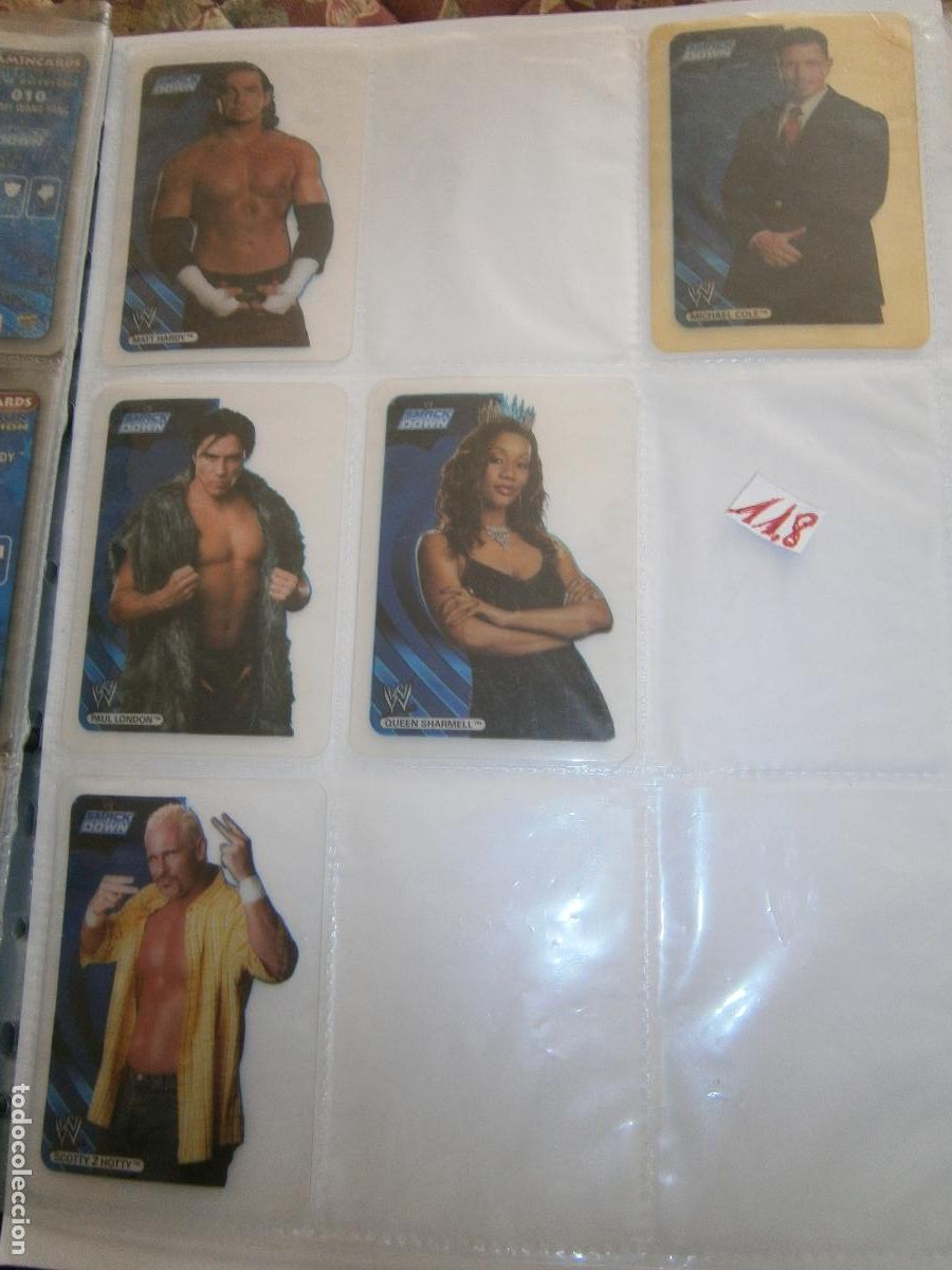 Coleccionismo Cromos antiguos: ANTIGUO LOTE DE CROMOS COLECCION LUCHA LIBRE WWE