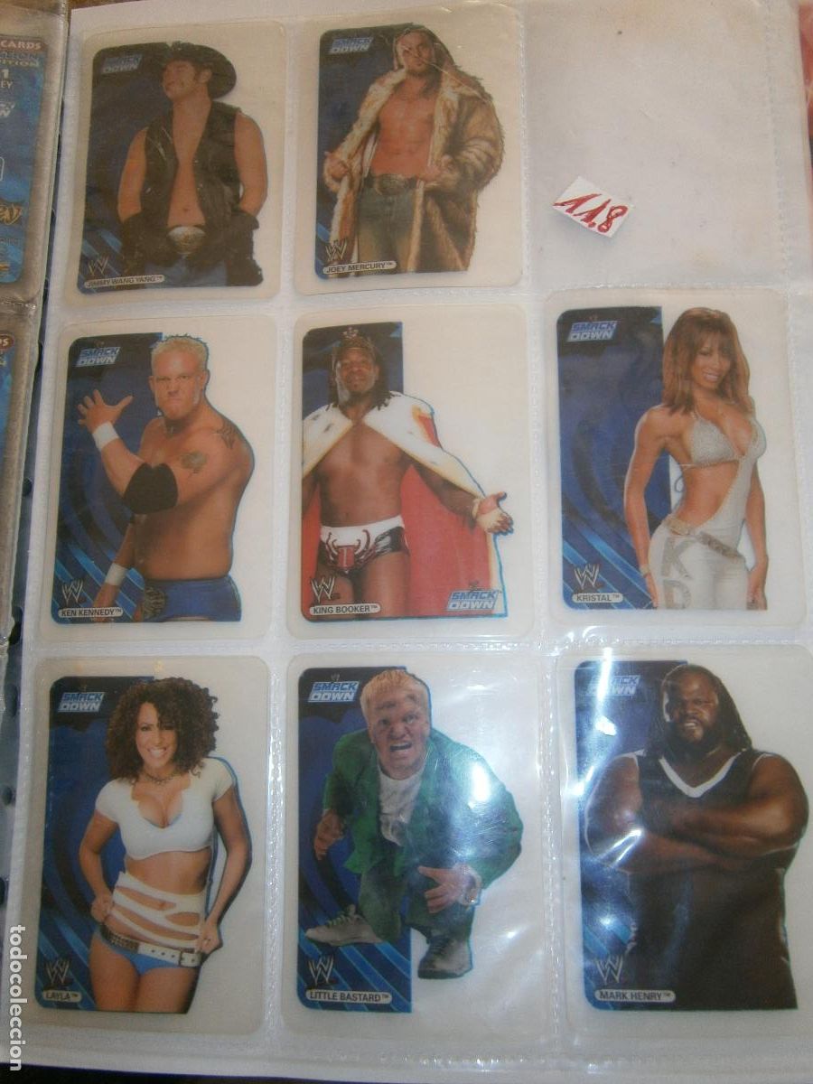 Coleccionismo Cromos antiguos: ANTIGUO LOTE DE CROMOS COLECCION LUCHA LIBRE WWE