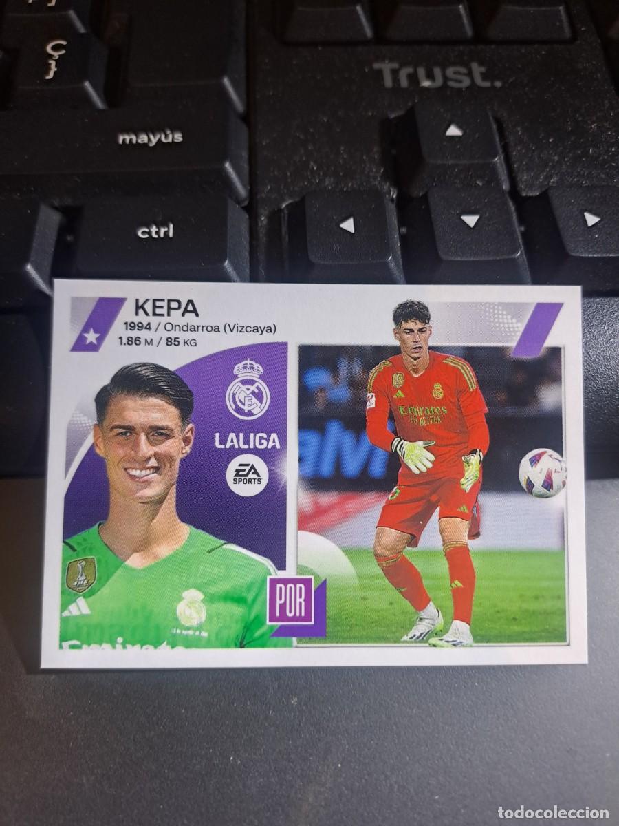 Coleccionismo Cromos antiguos: CROMO KEPA FICHAJE 47 ULTIMOS FICHAJES 47 REAL MADRID LIGA 2023 2024 23 24 ESTE PANINI NUNCA PEGADO