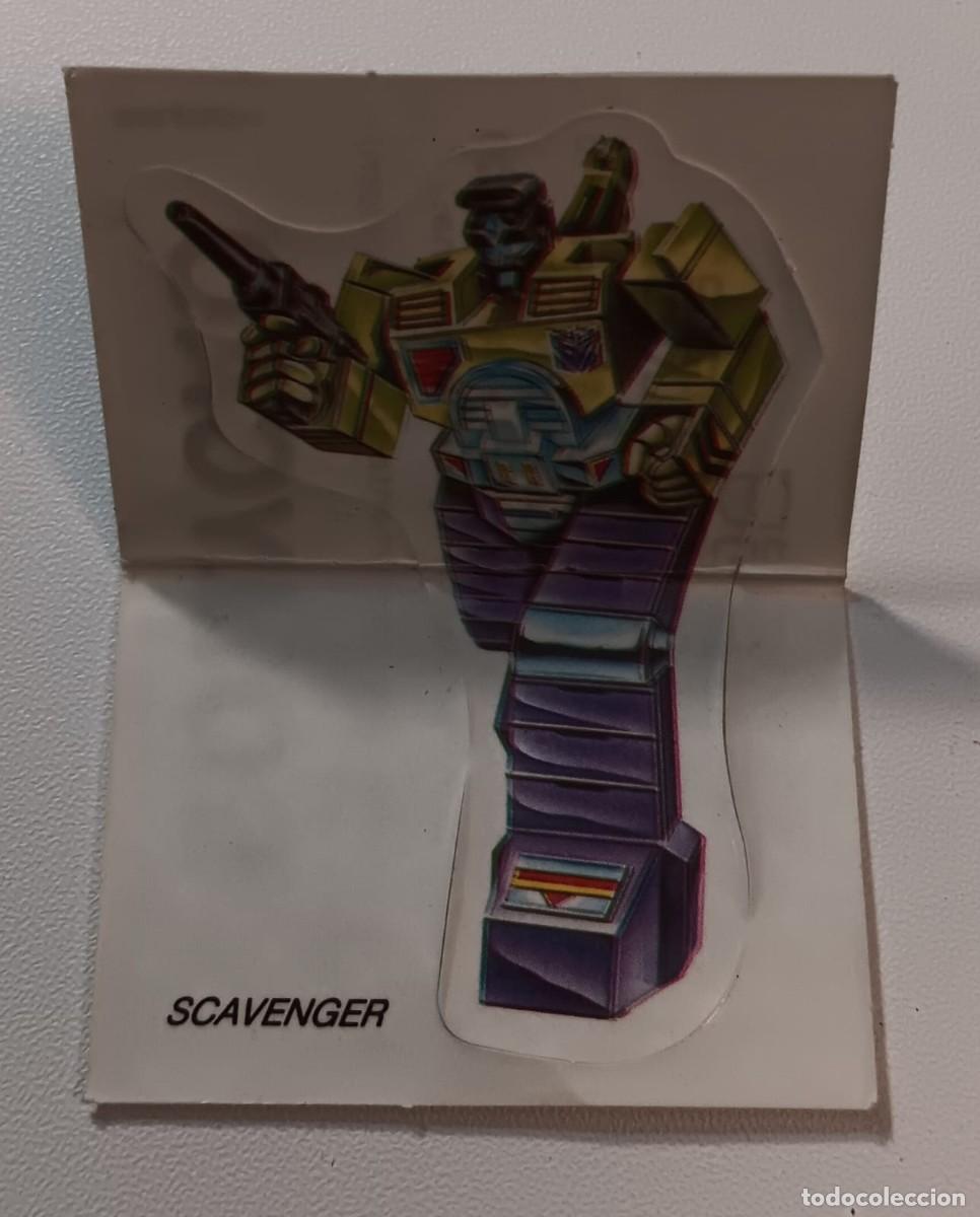 Coleccionismo Cromos antiguos: CROMO SERIE TRANSFORMERS SCAVENGER BOLLYCAO PANRICO NO PHOSKITOS NO MATUTANO NO CROPAN NO BIMBO