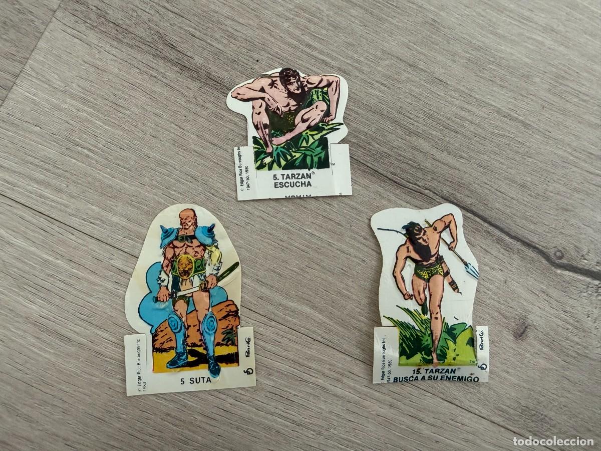 Coleccionismo Cromos antiguos: 3 cromos de Tarz&aacute;n de Panrico