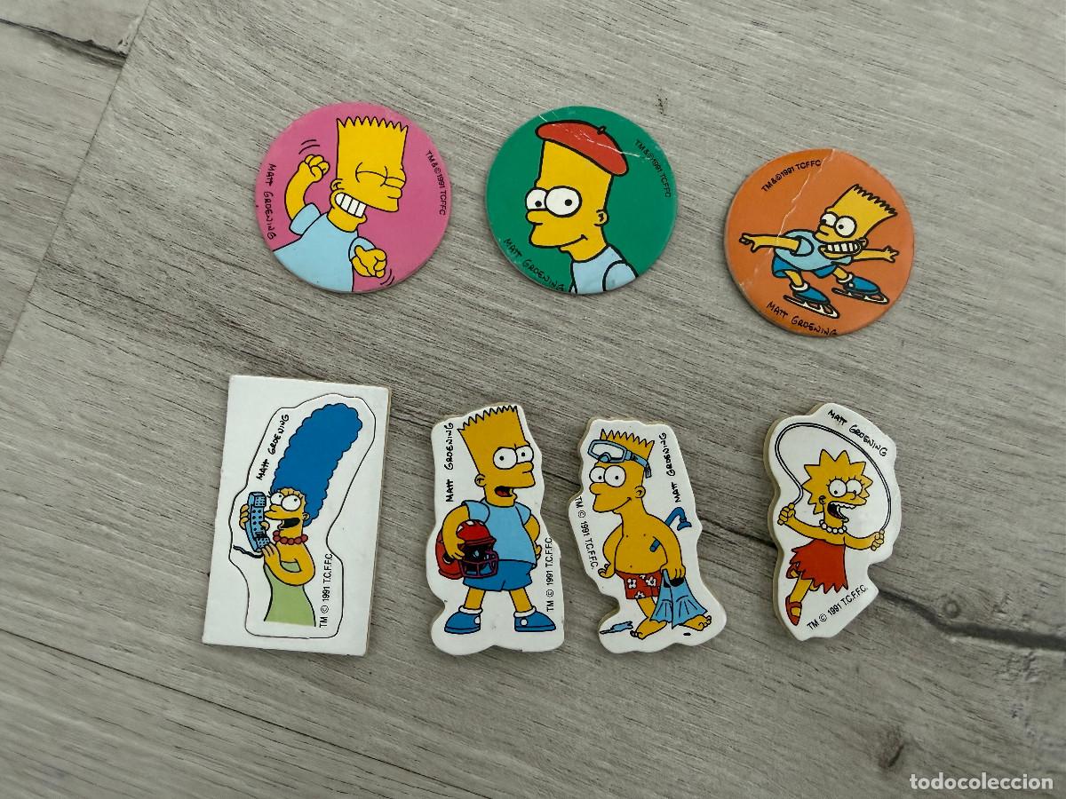 Coleccionismo Cromos antiguos: 7 cromos Los Simpsons de Panrico