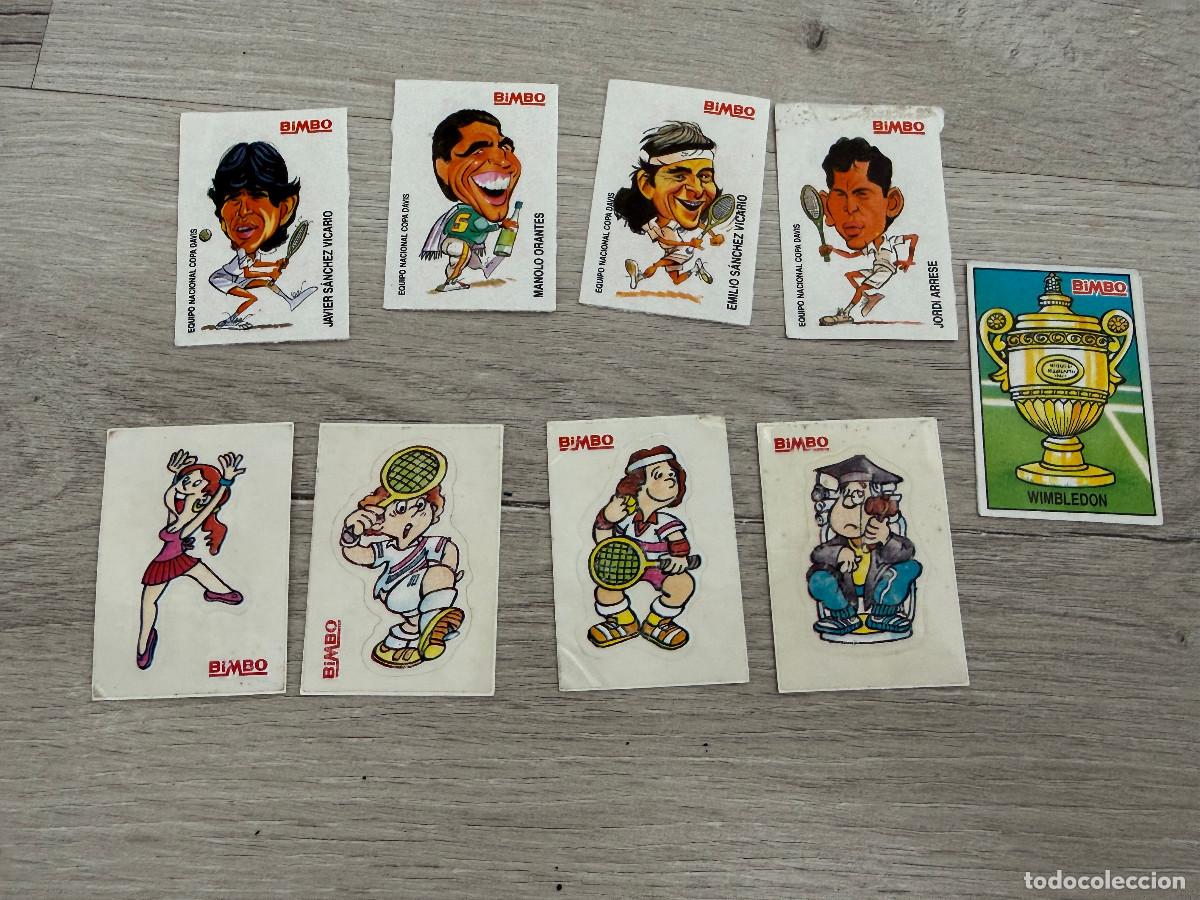 Coleccionismo Cromos antiguos: 9 cromos de Los Pegatenis de Bimbo