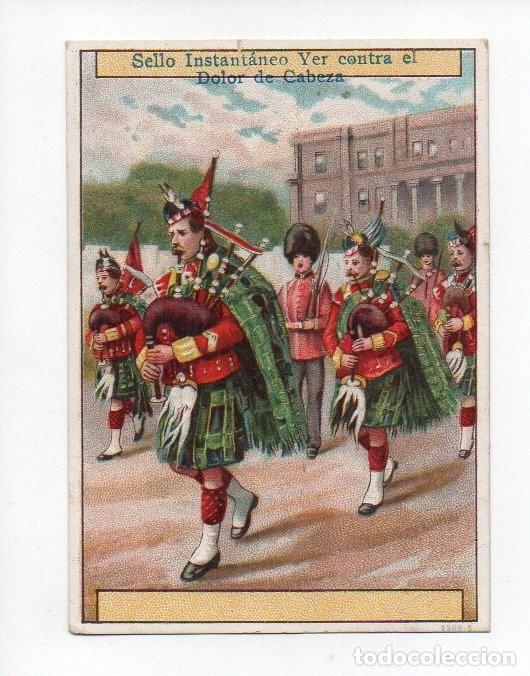 Coleccionismo Cromos antiguos: PUBLICIDAD SELLO INSTANTANEO YER. CONTRA EL DOLOR DE CABEZA.