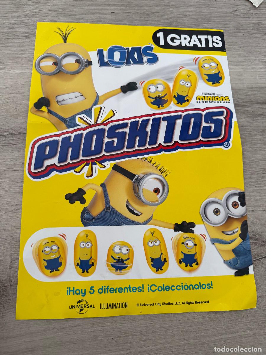 Coleccionismo Cromos antiguos: Lokis Minions de Phoskitos - P&oacute;ster promocional tiendas