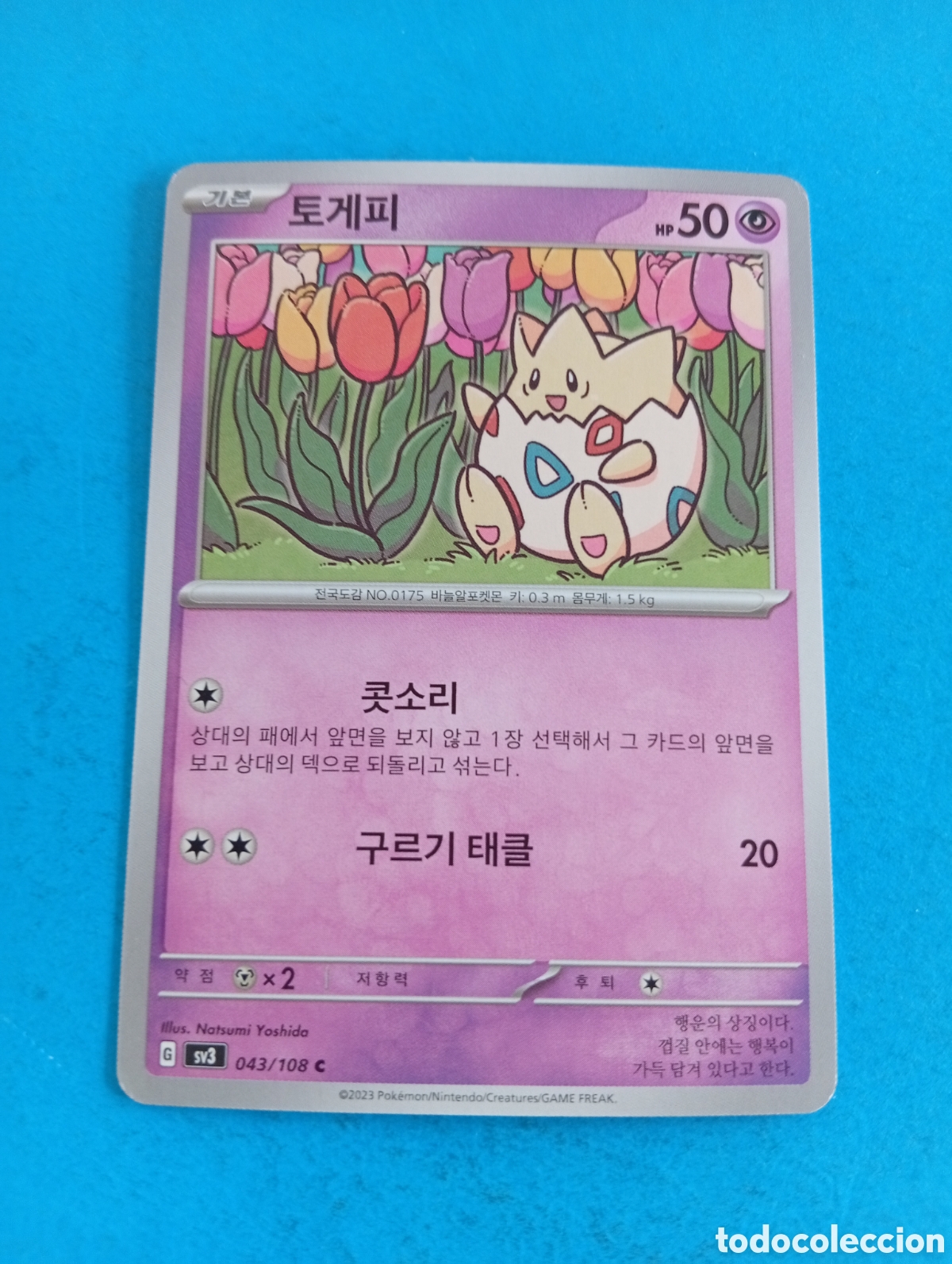 Coleccionismo Cromos antiguos: Carta de Pokemon Corea del Sur