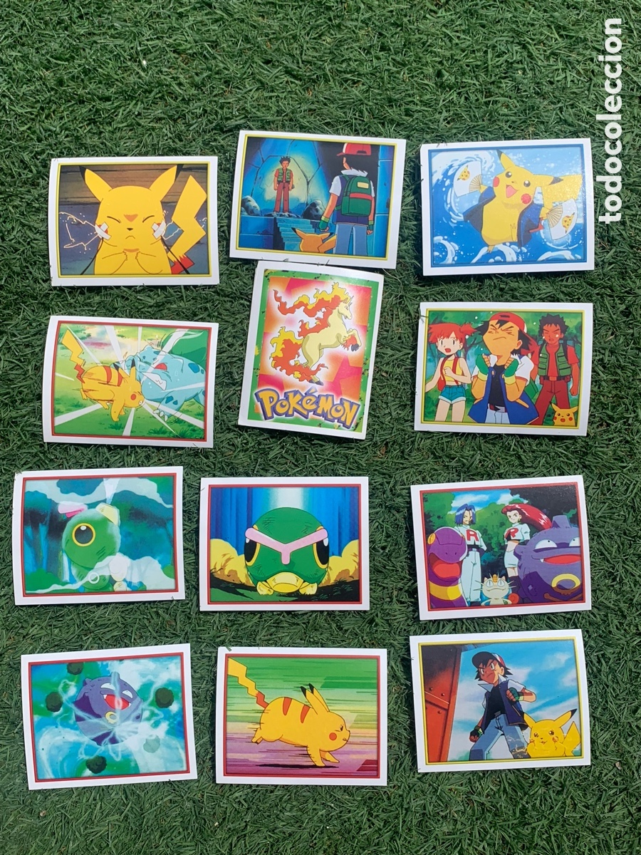 Sammeln alte Sammelbilder: Pok&eacute;mon Lote Cromos - Collections Merl&iacute;n 1999 Nintendo - Cromos adhesivos nunca pegado
