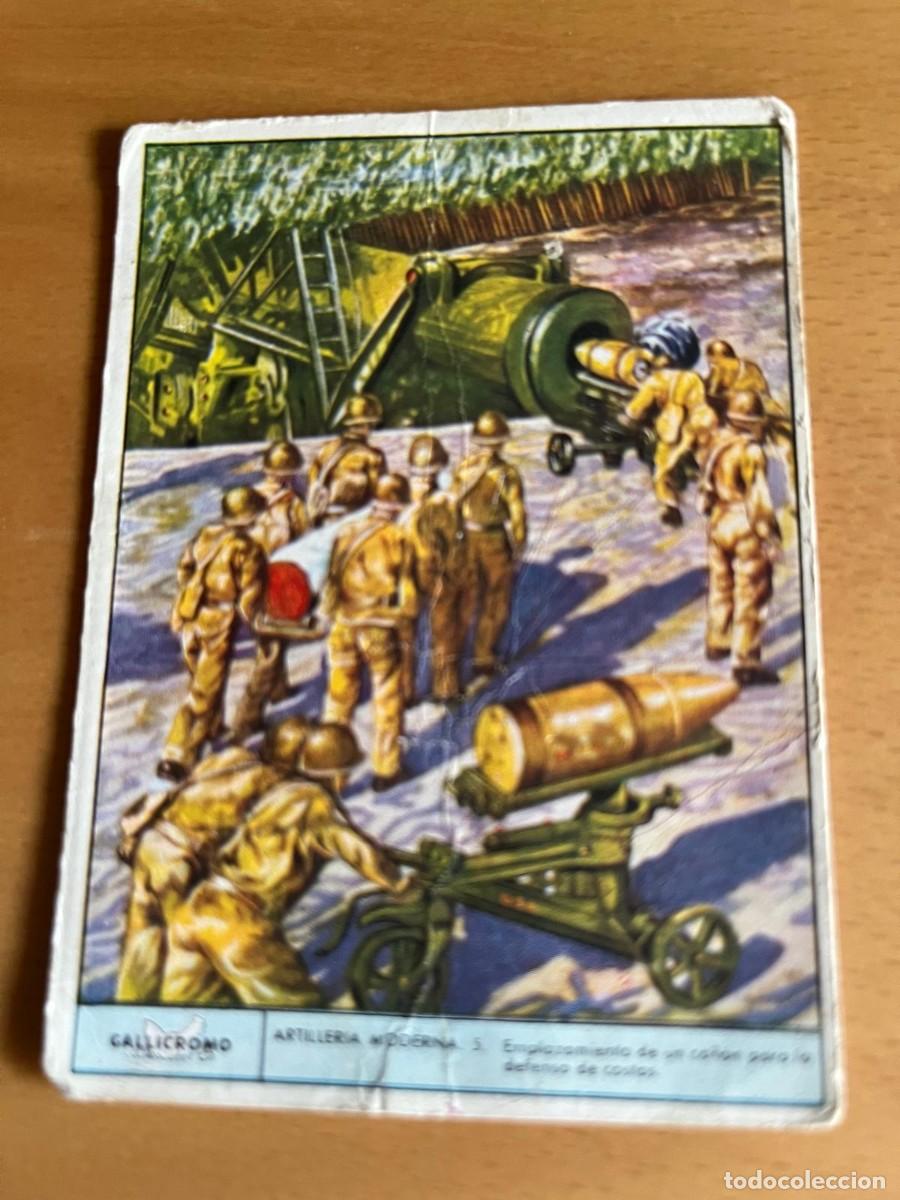 Coleccionismo Cromos antiguos: cromo Gallicromo artiller&iacute;a moderna n&ordm; 5