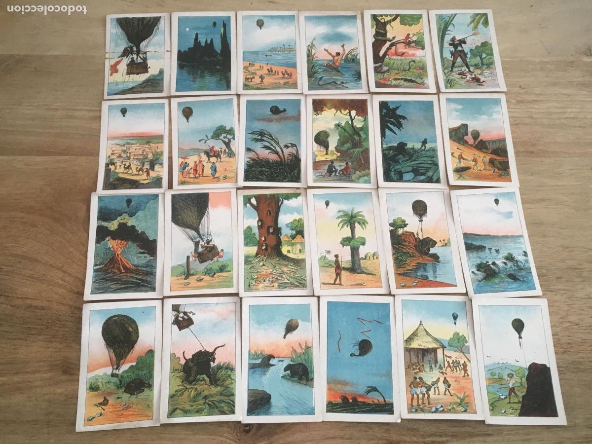 Coleccionismo Cromos antiguos: cinco semanas en globo chocolates guillen 35 cromos nunca pegados