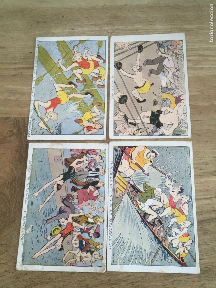 Coleccionismo Cromos antiguos: sports siglo XX chocolate juncosa 4 cromos nunca pegados