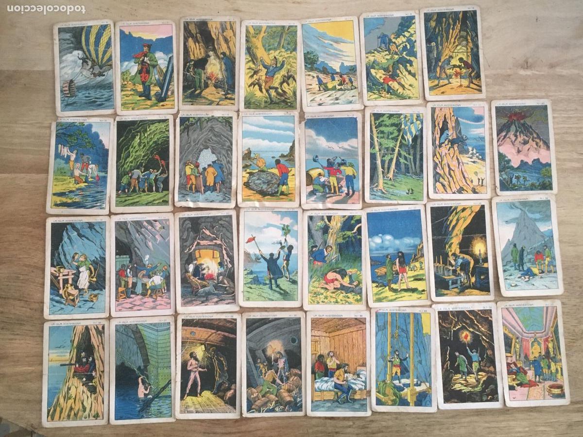 Coleccionismo Cromos antiguos: la isla misteriosa chocolate la grifa barcelona 31 cromos nunca pegados