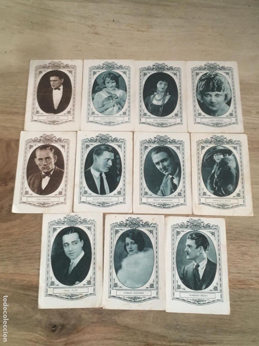 Coleccionismo Cromos antiguos: celebres artistas cinematograficos cine serie I chocolates juncosa 11 cromos nunca pegados