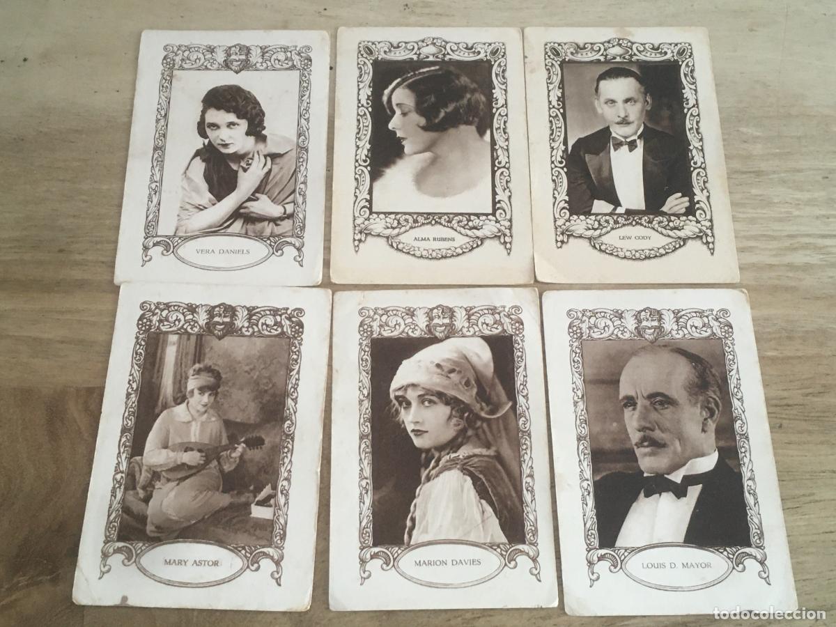 Coleccionismo Cromos antiguos: celebres artistas cinematograficos cine serie H chocolates juncosa 6 cromos nunca pegados