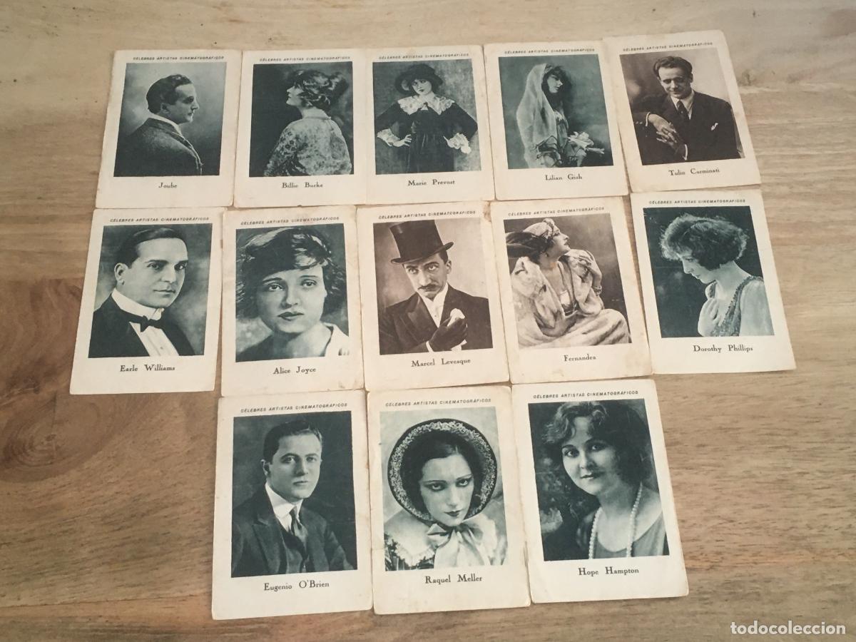 Coleccionismo Cromos antiguos: celebres artistas cinematograficos cine serie C chocolates juncosa 13 cromos nunca pegados