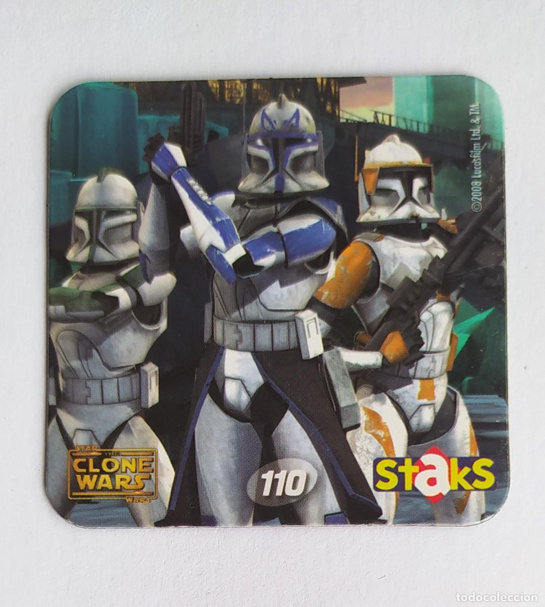 Coleccionismo Cromos antiguos: CLONE WARS IMAN STAKS N&deg;110 TAZO STAR WARS LUCAS FILM