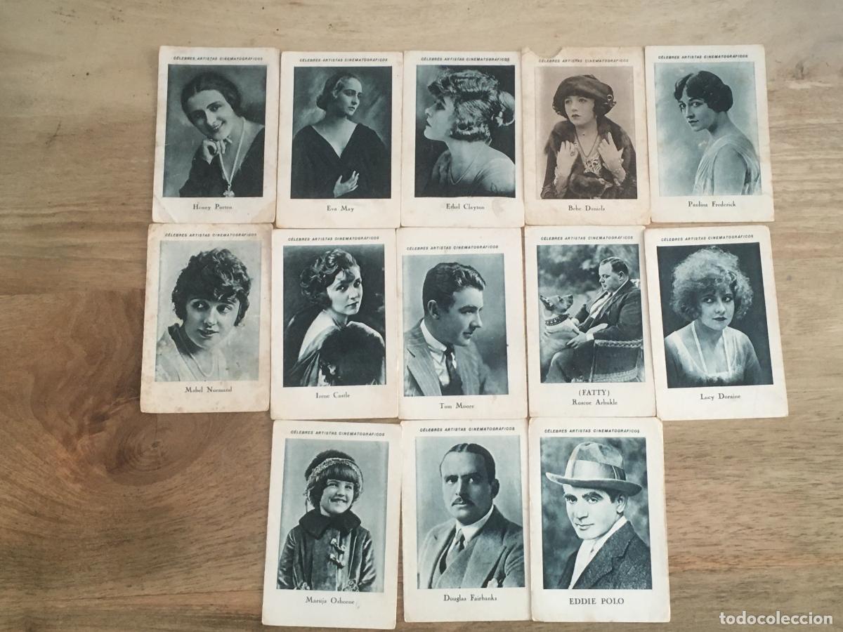 Coleccionismo Cromos antiguos: celebres artistas cinematograficos cine serie B chocolates juncosa 13 cromos nunca pegados