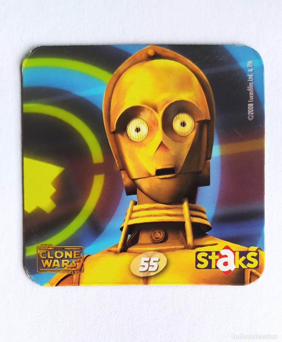 Colecionismo Cromos antigos: CLONE WARS IMAN STAKS N&deg;55 C3PO TAZO STAR WARS LUCAS FILM