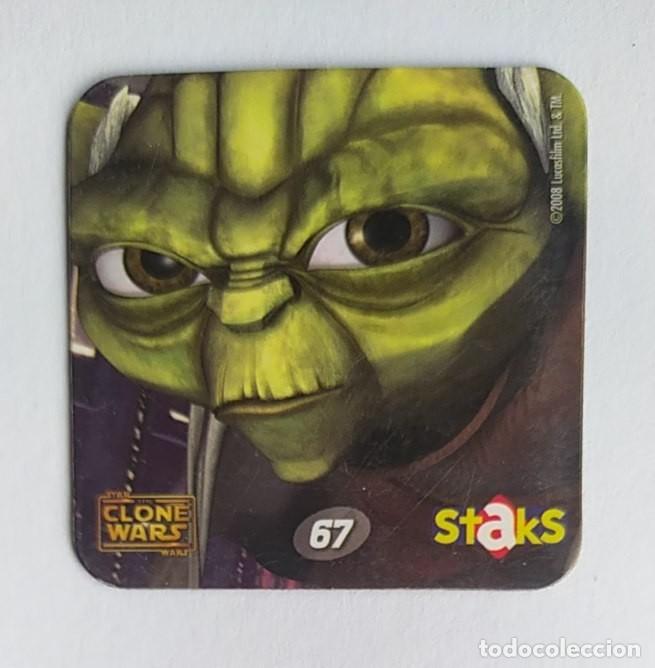 Colecionismo Cromos antigos: CLONE WARS IMAN STAKS N&deg;67 YODA TAZO STAR WARS LUCAS FILM