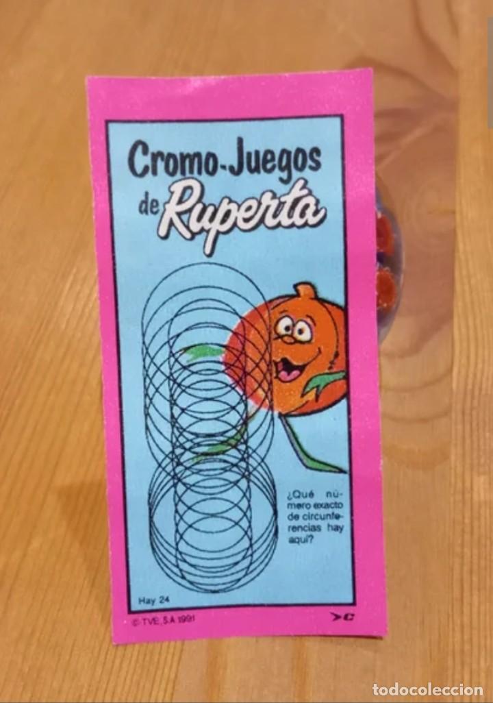 Coleccionismo Cromos antiguos: CHICLE CHICLES CROMO LA RUPERTA TV UN DOS TRES RASCA PREMIO 1991 QUE N&Uacute;MERO DE CIRCUNFERENCIAS HAY