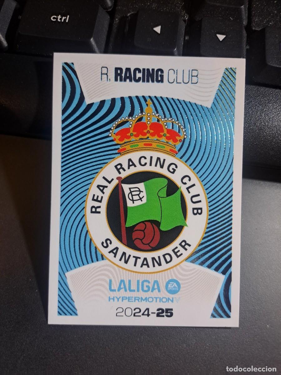 Coleccionismo Cromos antiguos: CROMO ESCUDO RACING DE SANTANDER 19 LA LIGA HYPERMOTION 2024 2025 24 25 ESTE PANINI NUNCA PEGADO
