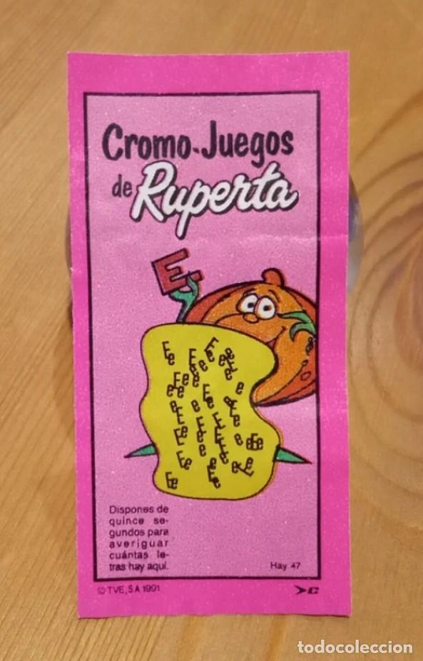 Collectable Antique Stickers: CHICLE CHICLES CROMO LA RUPERTA TV UN DOS TRES RASCA PREMIO 1991 DISPONES DE 15 SEGUNDOS