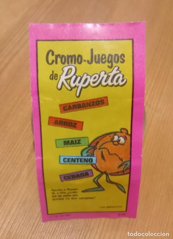 Collectable Antique Stickers: CHICLE CHICLES CROMO LA RUPERTA TV UN DOS TRES RASCA PREMIO 1991 CU&Aacute;NTOS PRODUCTOS NO SON CEREALES