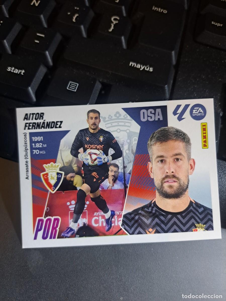 Coleccionismo Cromos antiguos: CROMO AITOR FERNANDEZ 4 OSASUNA LIGA 2025 2026 25 26 ESTE PANINI NUNCA PEGADO