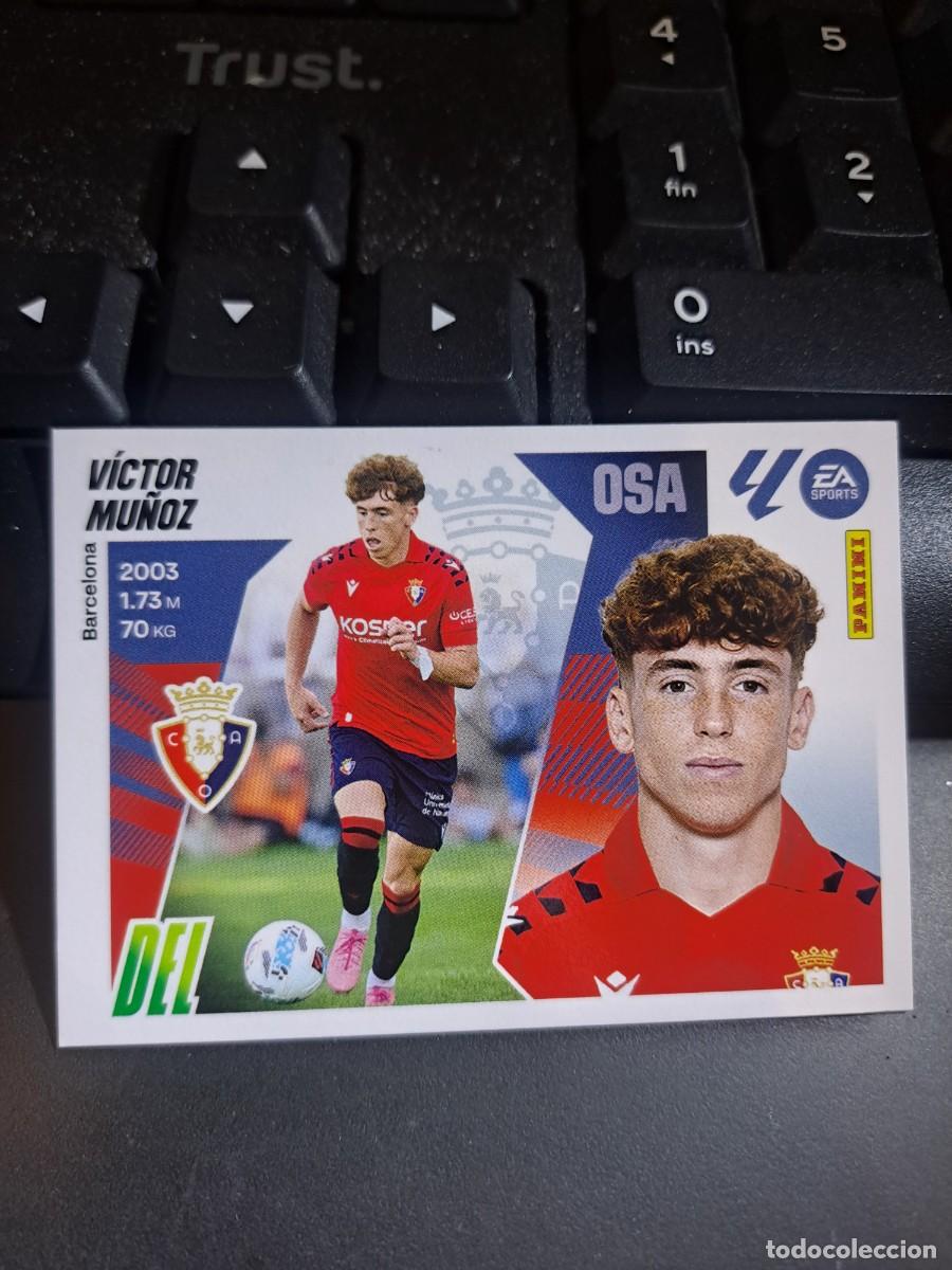 Coleccionismo Cromos antiguos: CROMO VICTOR MU&Ntilde;OZ 17 OSASUNA LIGA 2025 2026 25 26 ESTE PANINI NUNCA PEGADO