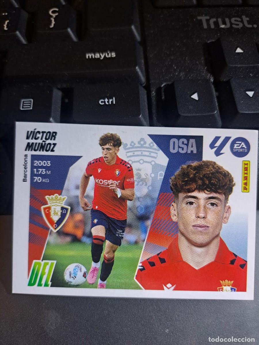Coleccionismo Cromos antiguos: CROMO VICTOR MU&Ntilde;OZ 17 OSASUNA LIGA 2025 2026 25 26 ESTE PANINI NUNCA PEGADO
