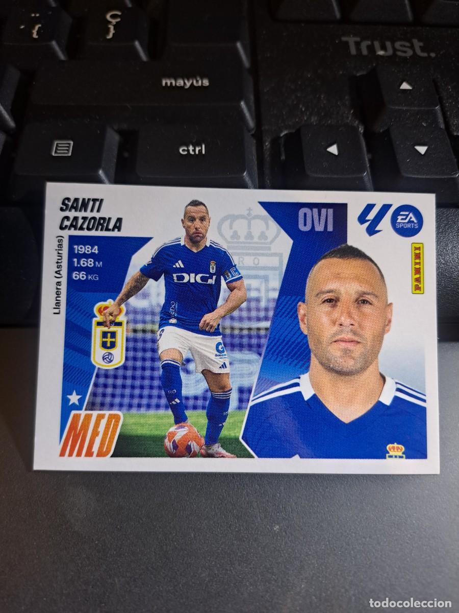 Coleccionismo Cromos antiguos: CROMO SANTI CAZORLA 14 OVIEDO LIGA 2025 2026 25 26 ESTE PANINI NUNCA PEGADO