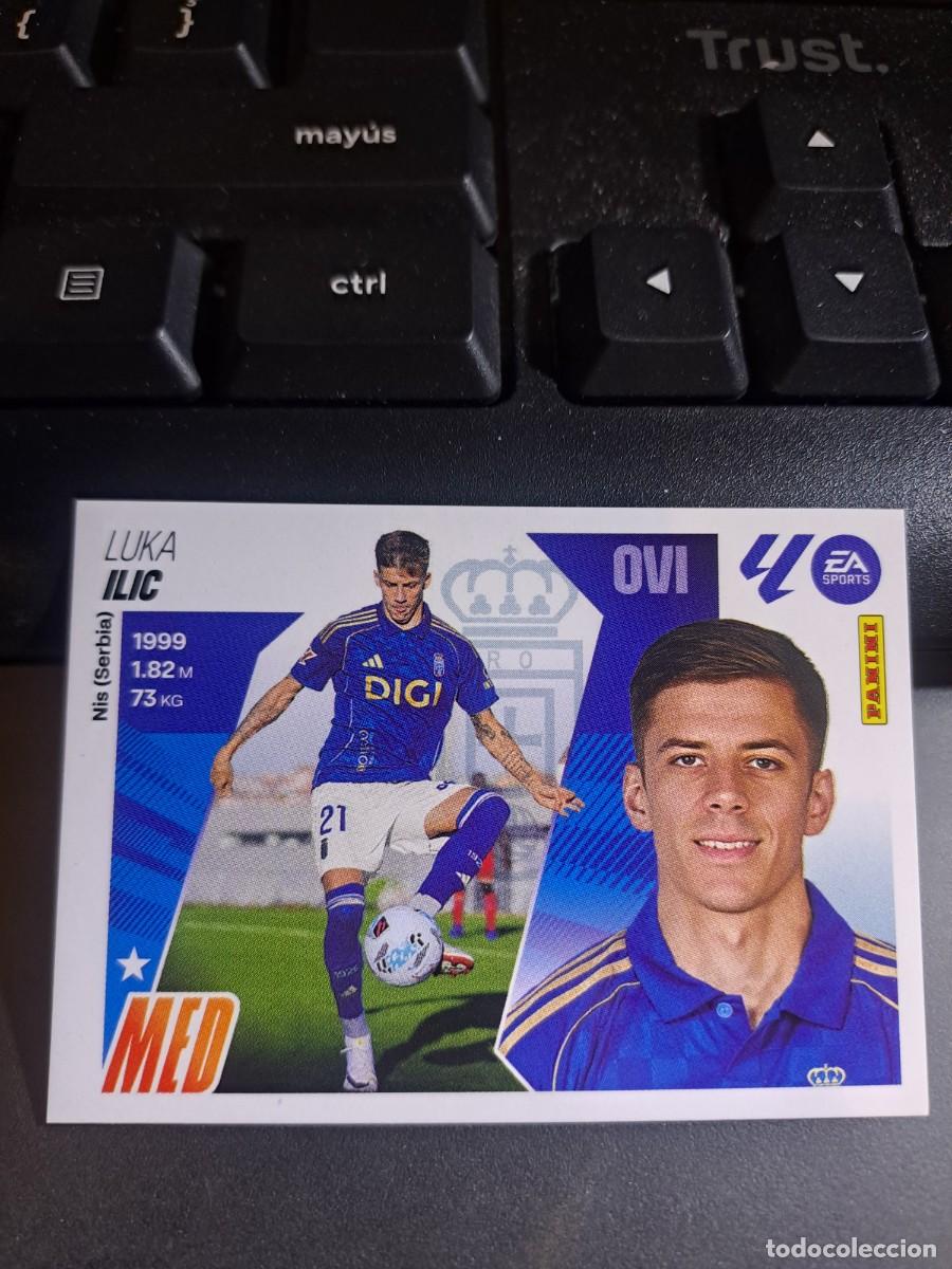 Coleccionismo Cromos antiguos: CROMO ILIC 15 OVIEDO ERROR LIGA 2025 2026 25 26 ESTE PANINI NUNCA PEGADO