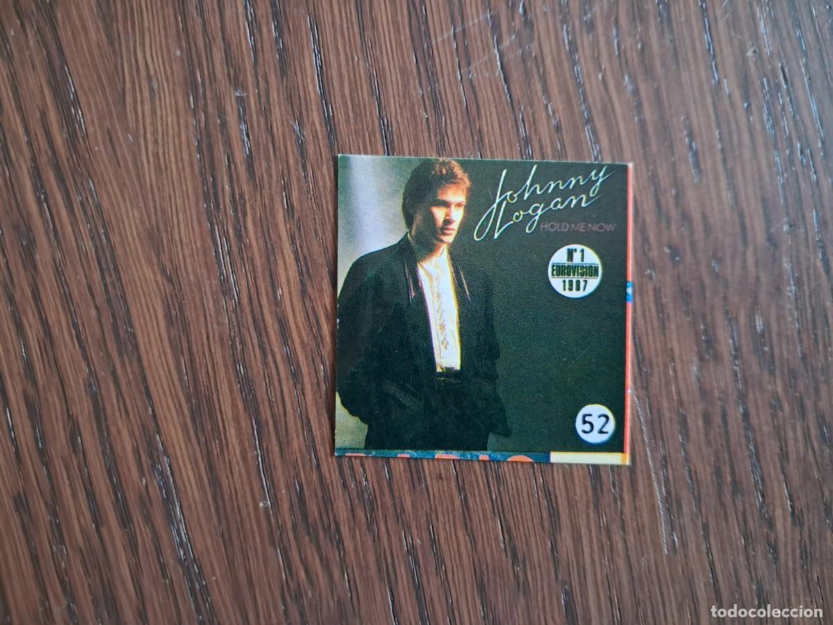 Coleccionismo Cromos antiguos: CROMO ADHESIVO DE CANTANTE JOHNNY LOGAN, 1&ordm; EUROVISION 87, DE RITMO GUAY,N&ordm; 52